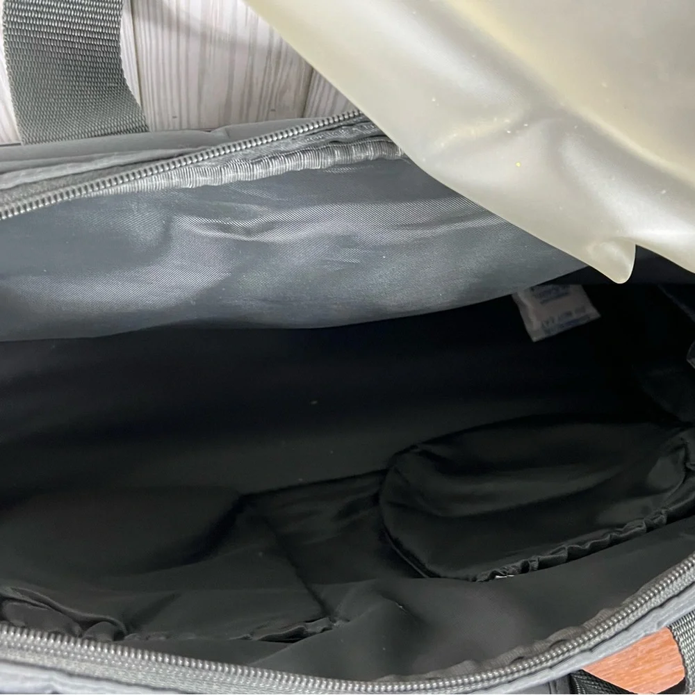 Eddie Bauer Olive Green Mercer Quilted Diaper Bag